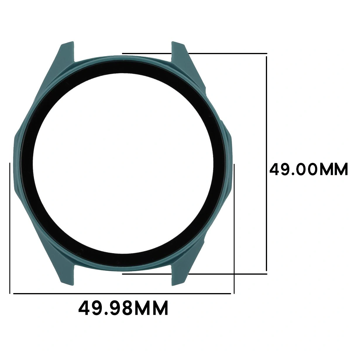 Wymiary etui Bizon Case Watch Adamo do Huawei Watch GT6 46 mm